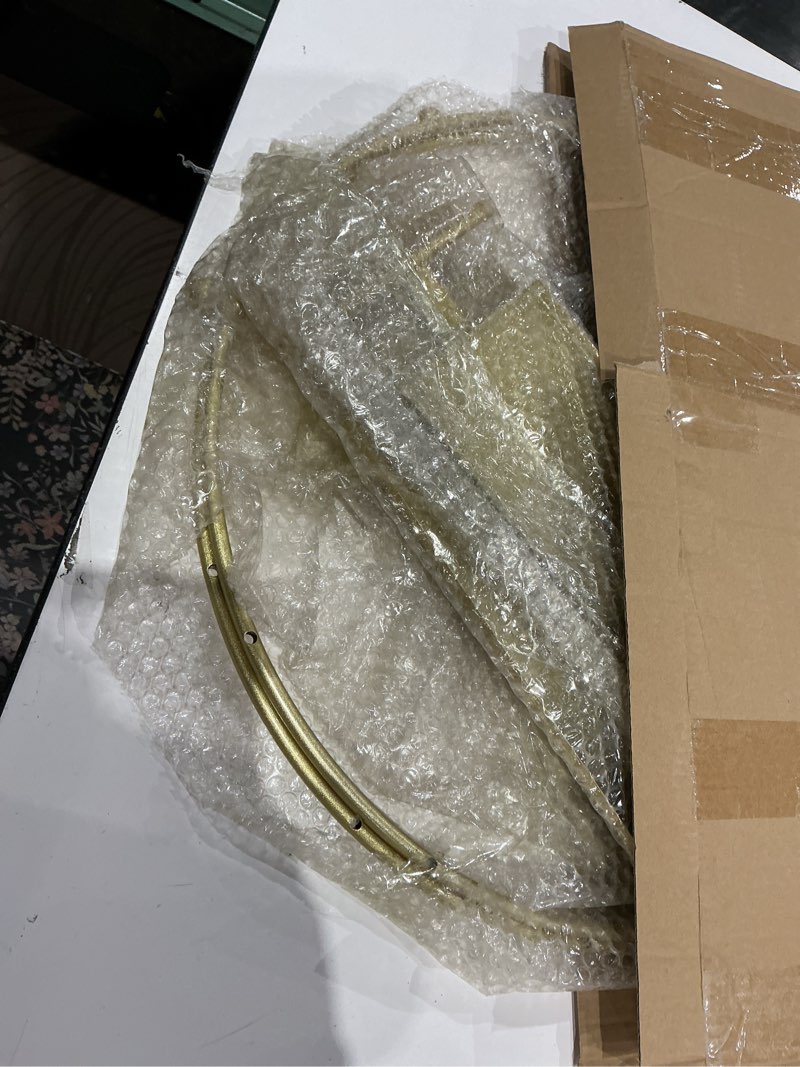 Condition photo showing Good Condition for shimeyao 1 pcs gold cupcake stand 22 inch tiered dessert stand large metal 3 tier serving tray round gold dessert table display for wedding, birthday party, catering events