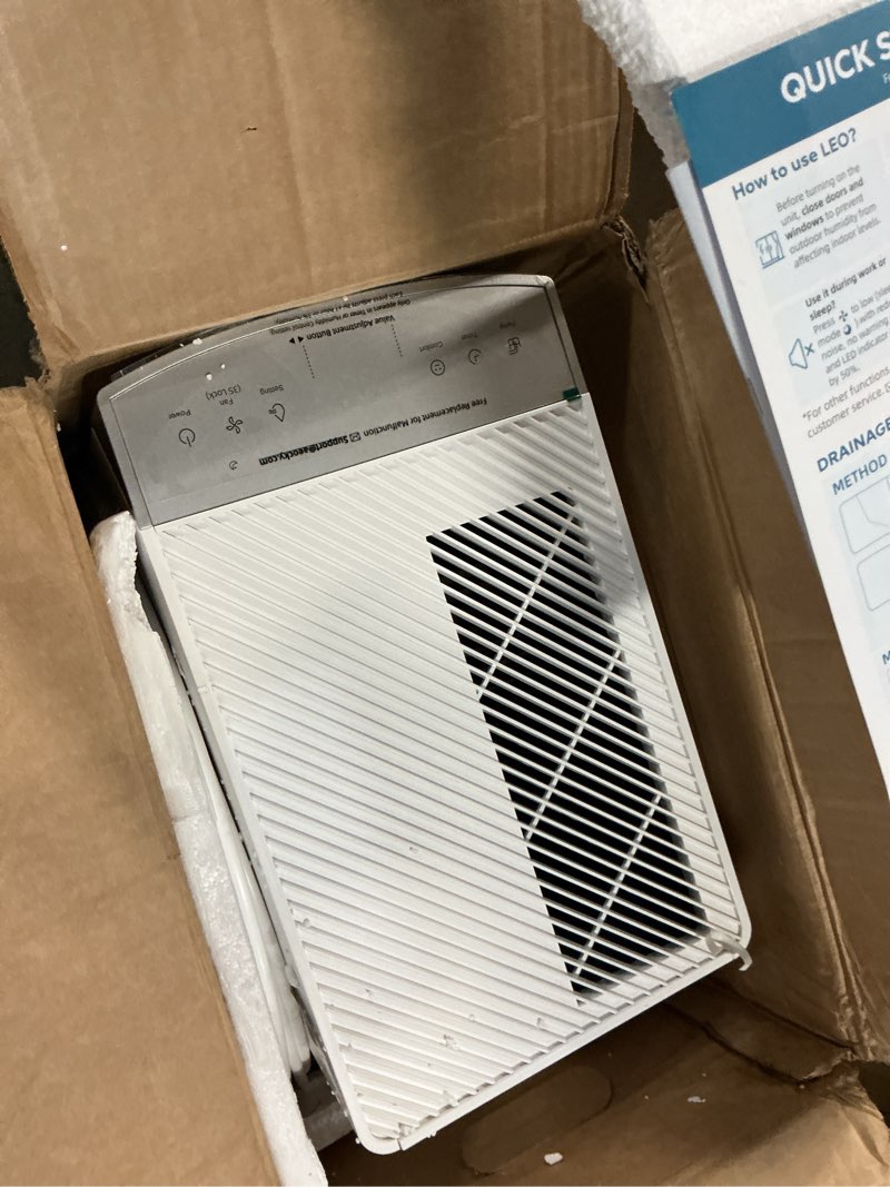 Condition photo showing Good Condition for aeocky 4500 sq.ft energy star most efficient 2025 dehumidifier with pump, max 80 pint/day smart compressor dehumidifier with drain hose, intelligent humidistat,for basement,bedroom,home,bathroom