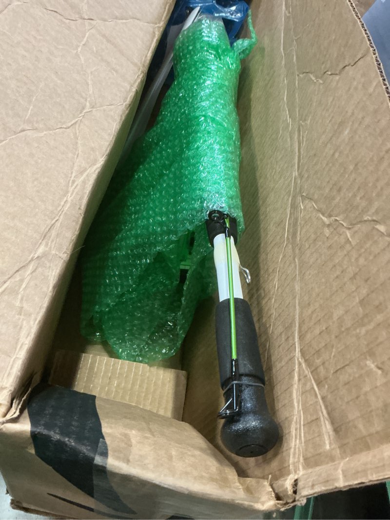 Condition photo showing Good Condition for zebco bite alert spinning reel and 2-piece fishing rod combo