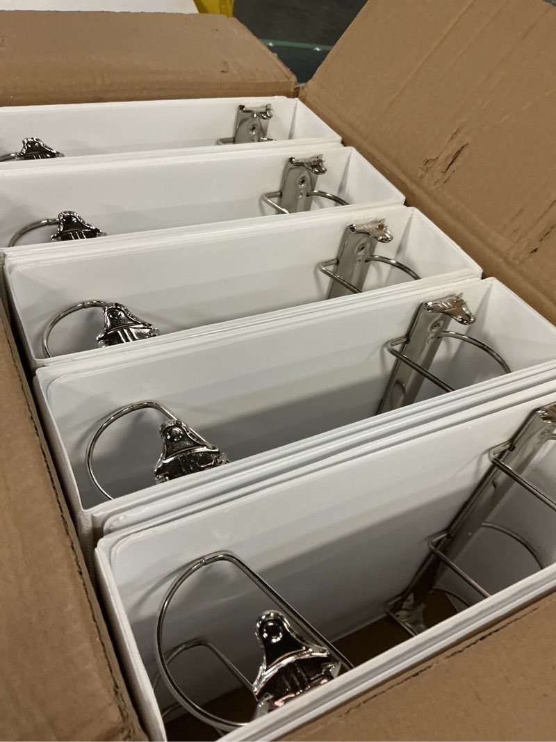 Condition photo showing Good Condition for ViVin Durable 3 inch D Ring View Binder, Large 3" Slant-D Ring with 725-Sheet Capacity, Fit 8.5" x 11" Paper, 10 Pack(White)