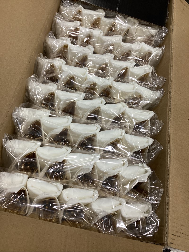 Condition photo showing New/Like New for 400PCS Pre Rolled Gold Plastic Silverware Sets - Heavy Duty Hammered Gold Cutlery Include 100 Pack Wrapped Disposable Utensils with Napkins for Parties, Dinners & Weddings Gold - Hammered