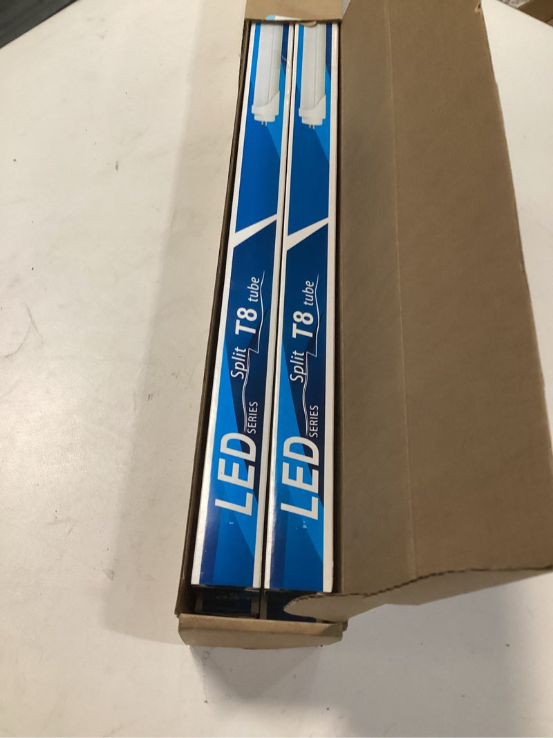 Condition photo showing Good Condition for LightingWill LED T8 Light Tube 3FT, Warm White 3000K-3500K, Dual-End Powered Ballast Bypass, 2000 Lumens 15W (32W Fluorescent Equivalent), Frosted Cover, AC85-265V Lighting Tube Fixtures, 4 Pack Warm White 3FT