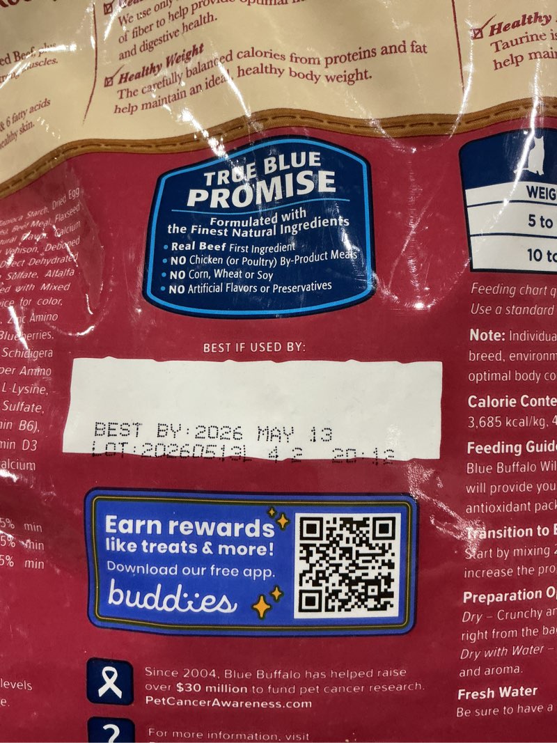 Condition photo showing As Is for Blue Buffalo Wilderness Adult Dry Cat Food, Rocky Mountain Recipe, Chicken-Free & Grain-Free Recipe Made with Natural Ingredients, Red Meat, 10-lb Bag Red Meat 10 Pound (Pack of 1)