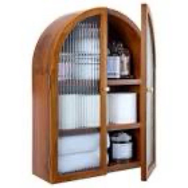mygift medicine cabinet,arched wall cabinet,bathroom medicine wall mounted cupboard,mid century styl