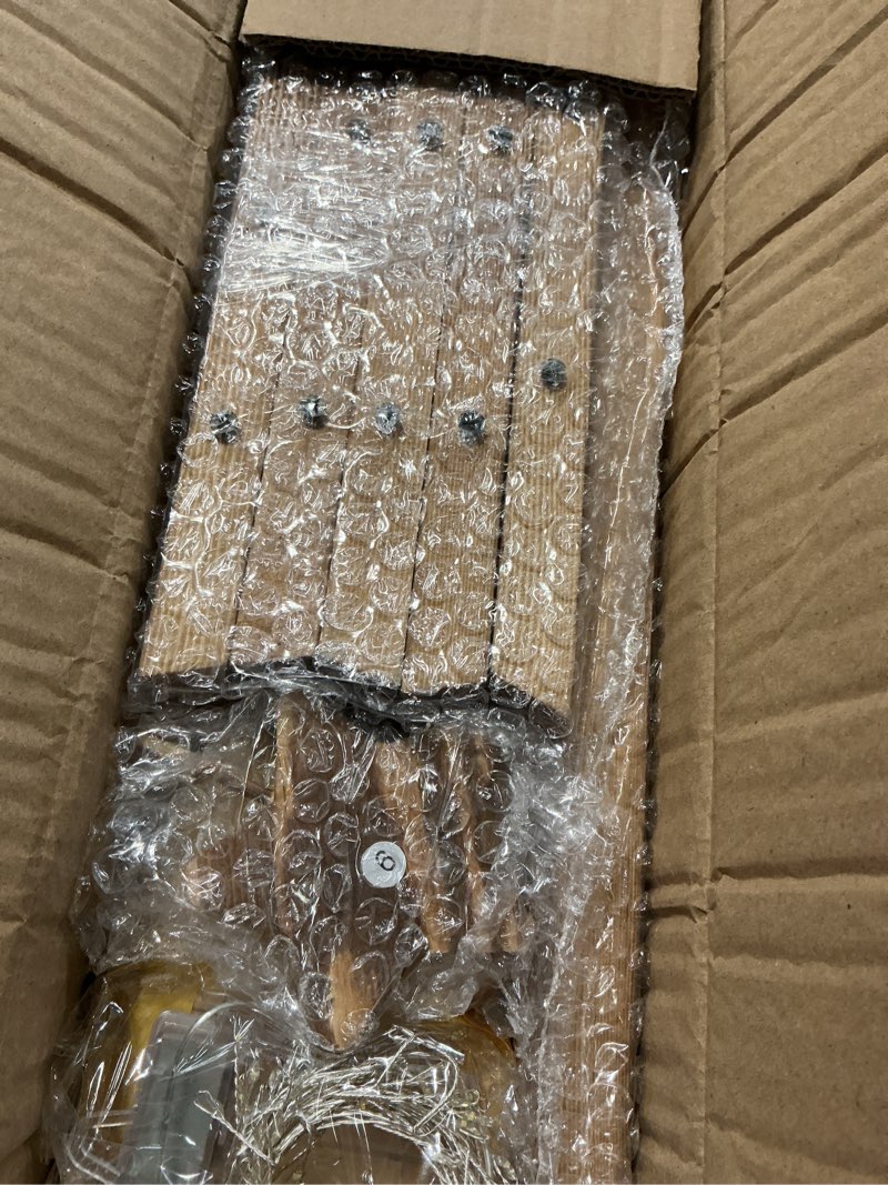 Condition photo showing Good Condition for Yinhua 24 Inch Wooden Christmas Tree with Lights (2 Modes) - Farmhouse Wood Xmas Tree Tabletop Decor for Home, Holiday Party, Mantel, Dining, Porch, Christmas Decorations Battery Operated