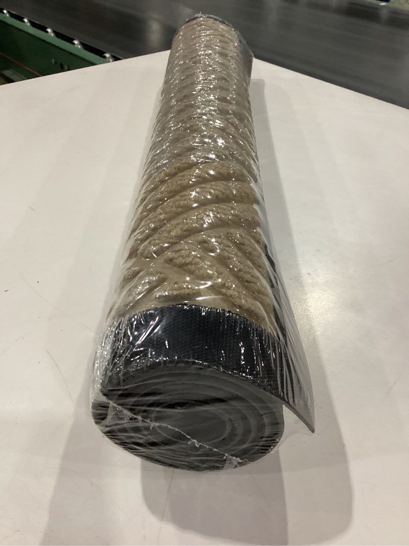 Condition photo showing New/Like New for Smiry Front Door Mat Outside Entrance, Heavy Duty Outdoor Indoor Natural Rubber Doormat, Non Slip, Trap Dirt and Moisture, Easy Clean, Low Profile Patio Porch Entryway Mat, 35x23, Beige Beige Rectangular 35" x 23"