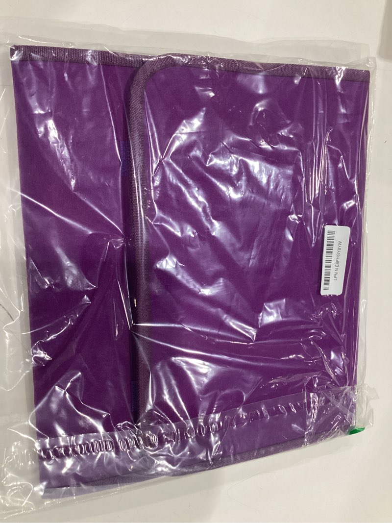 Condition photo showing New/Like New for hanging toiletry bag with mirror for women hanging mirror for dance bags travel large foldable dance bag organizer storage waterproof cosmetic case accessories for bathroom(purple)