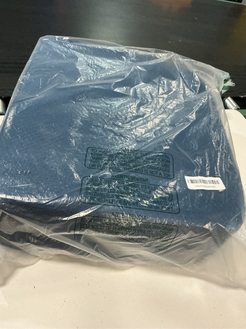 Condition photo showing Good Condition for mabozoo extra thick chair cushions, office chair booster seat cushion to raise seat height for pain relief,18 x 16 x 6 inch non slip memory foam thick cushion with carry handle?navy blue? navy blue 18*16*6