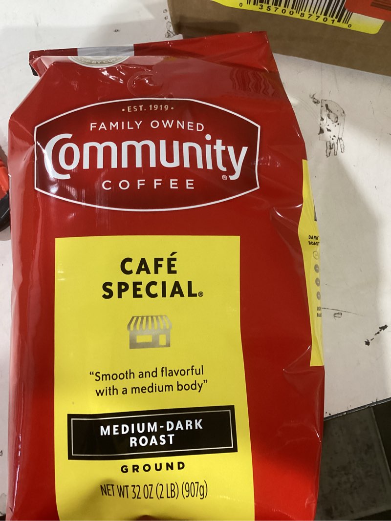Condition photo showing New/Like New for Community Coffee Café Special Blend 64 Ounce, Medium Dark Roast Ground Coffee, 32 Ounce (Pack of 2)