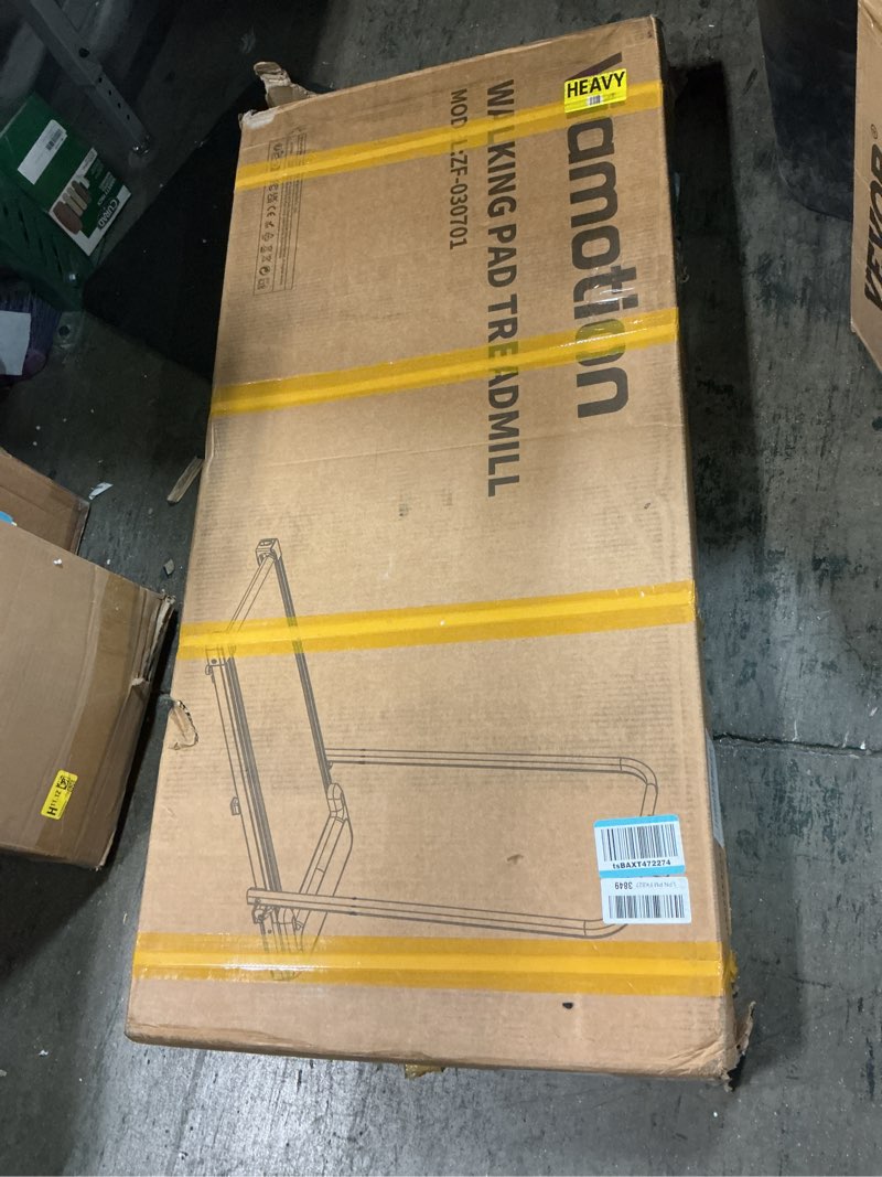 Condition photo showing New/Like New for Walking Pad with Handle Bar, Treadmills for Home and Office,2.5HP Under Desk Treadmills with Rermote Control &LED Display,265 lbs