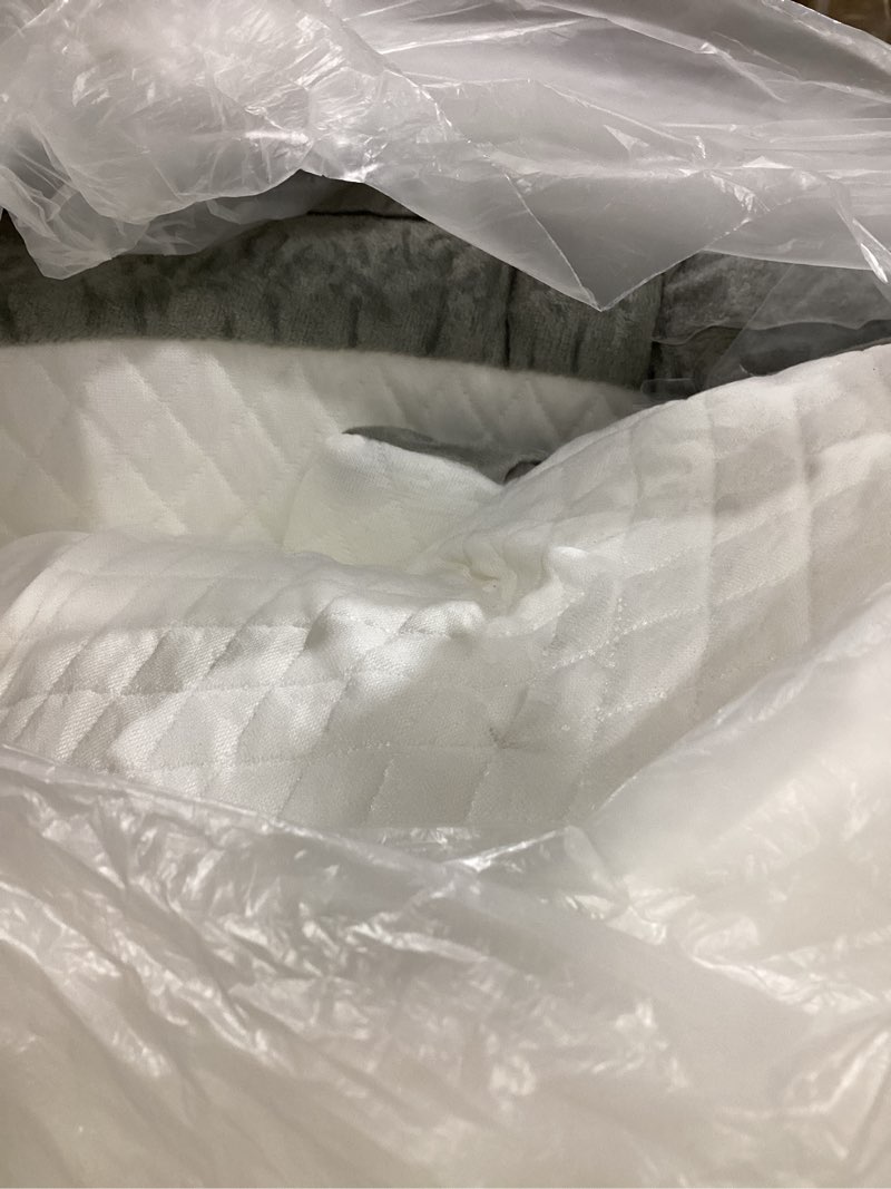 Condition photo showing Good Condition for yojoker 4pcs orthopedic bed wedge pillow set for sleeping, post surgery foam pillow for body, back and leg pain relief, triangle adjustable support pillow - acid reflux, anti snoring & gerd sleeping white 4pcs