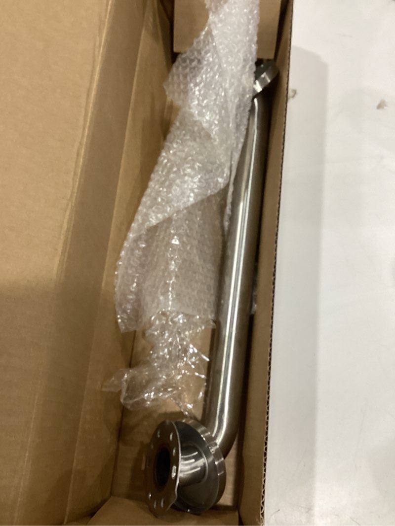 Condition photo showing As Is for Amazon Basics Bathroom Handicap Safety Grab Bar, 18 Inch Length, 1.5 Inch Diameter, Holds up to 500LBs, ADA Compliant, Stainless Steel 1.50-Inch Diameter 18 Inch