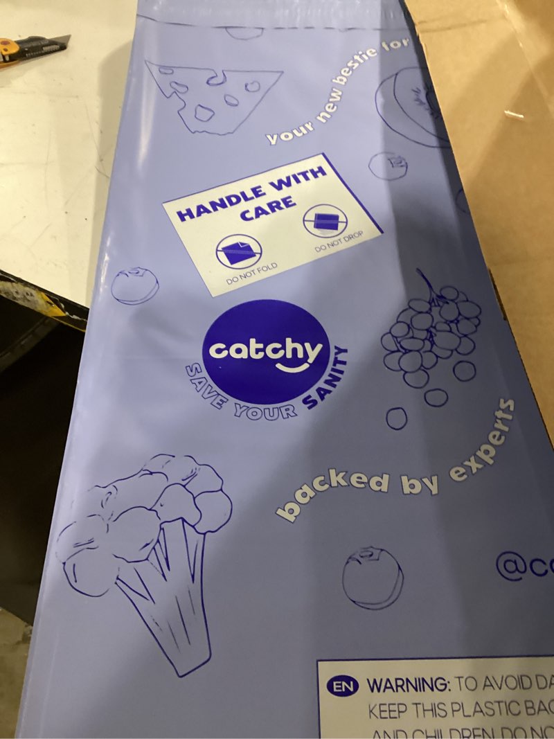 Condition photo showing Good Condition for catchy - food catcher - compatible with abiie beyond junior high chair + 12 other high chairs - highchair sold separately - baby & toddler food & mess catcher - under high chair accessory white for abiie beyond junior