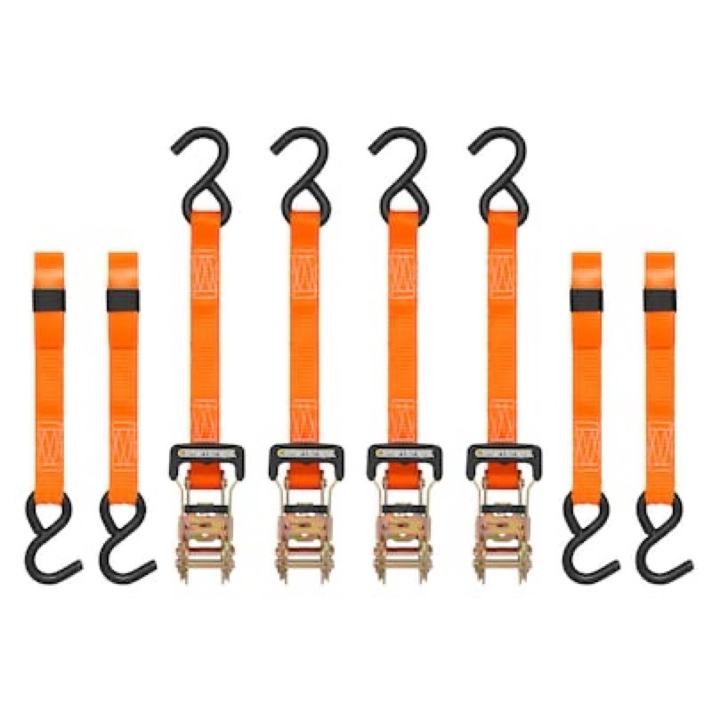 smartstraps 1-1/4-in x 10-ft ratchet strap with s-hook 3000-lb break strength 4 -pac