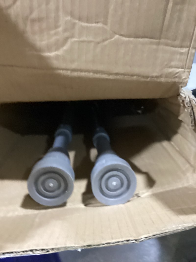 Medline Steel Push-Button Bariatric Crutches for Tall Adults - 650 lb. Weight Capacity, Adjustable, Heavy Duty Mobility Aid, 1 Pair 5'10" - 6'6"