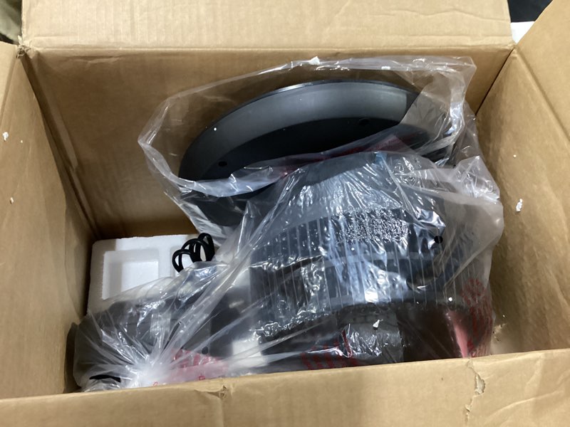 Condition photo showing Good Condition for not tested jrd fan for bedroom, 70° oscillating standing fan, 100ft pedestal fans for home office, 90° manual vertical, 6 speeds, 3 modes,remote, 19-38\" adjustable height, air circulator 19-38in,black
