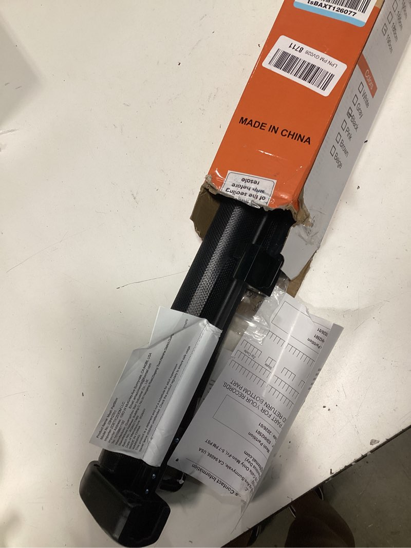 Condition photo showing New/Like New for reinforced 42" extra tall pet gate 55" wide retractable baby gate with support rods - retractable dog gate indoor/outdoor retractable gate, bottom anti-escape tall dog gates for doorways, black black (42" tall x 55" wide)