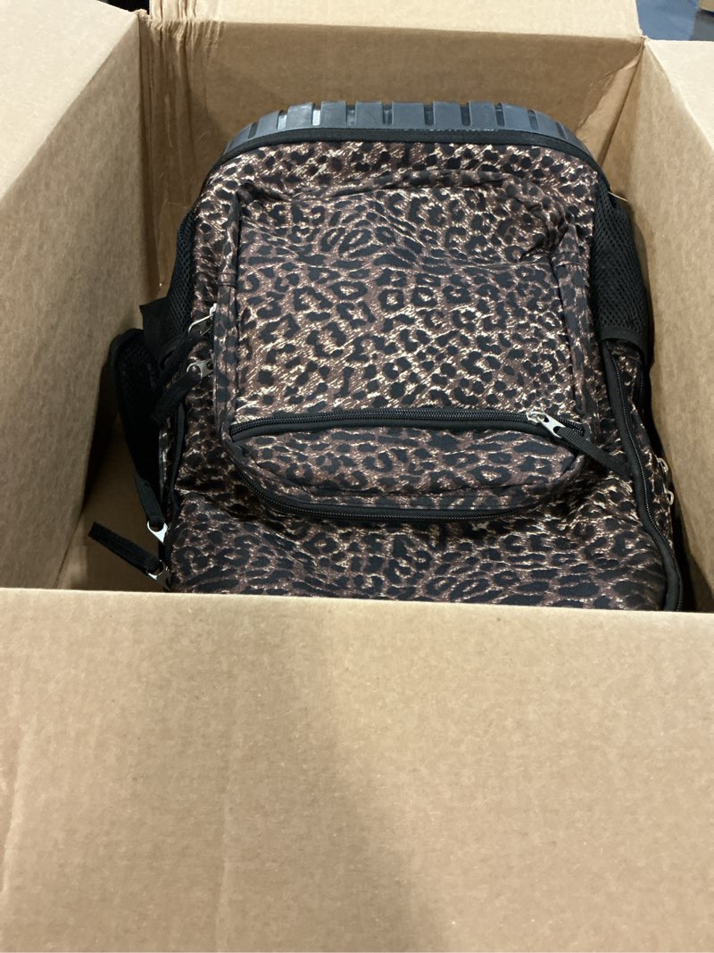 Condition photo showing Good Condition for rockland single handle laptop rolling backpack, 19", leopard