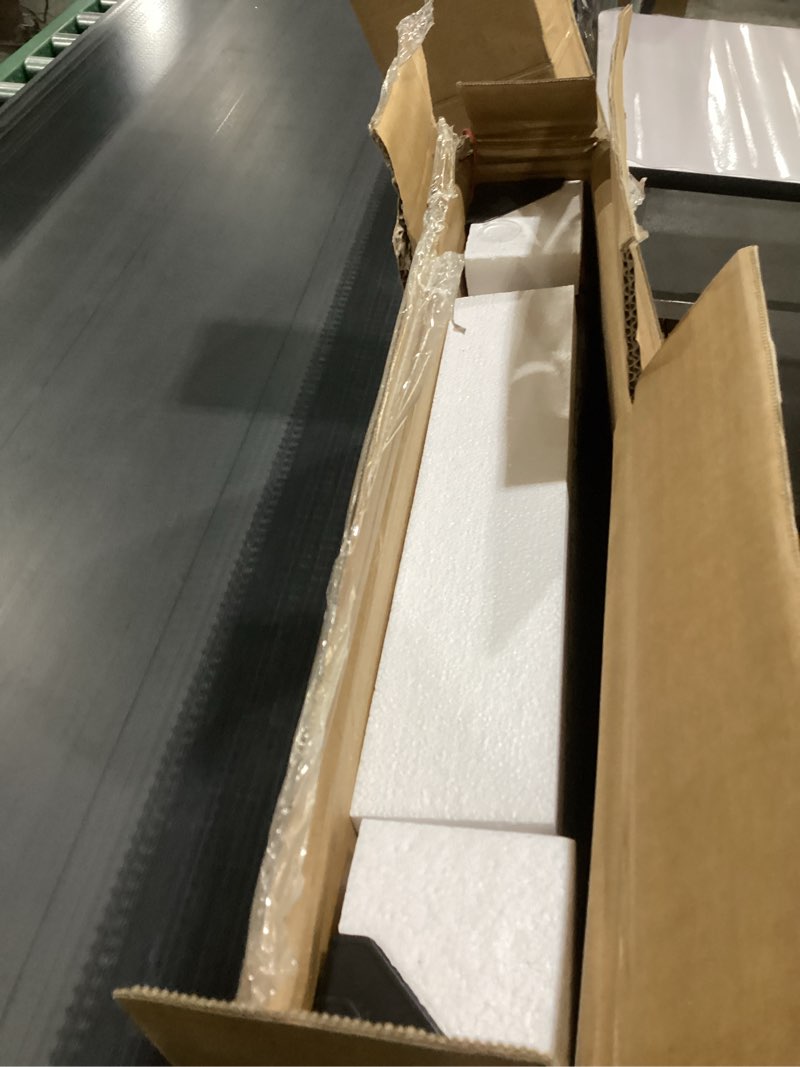 Condition photo showing Good Condition for AODK 59 Inch Gaming Desk with USB Charging Ports & LED Light- Reversible Computer Desk with Storage Shelves & Monitor Stand, Modern Gamer Desk Table with Fabric Drawers & Side Hook, Carbon Fiber Black Black 59 inches