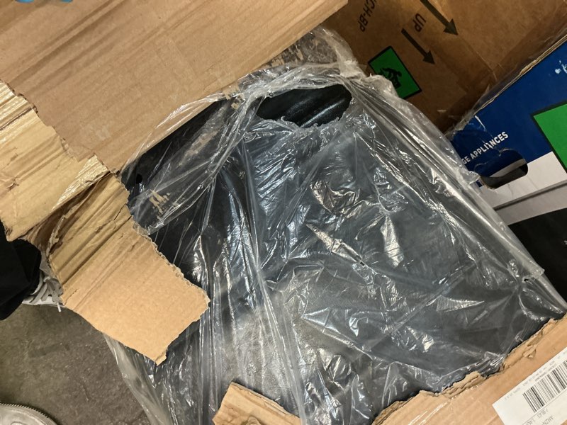 Condition photo showing As Is for Jocoevol Full Size Floating Bed Frame with Ergonomic Hidden Storage