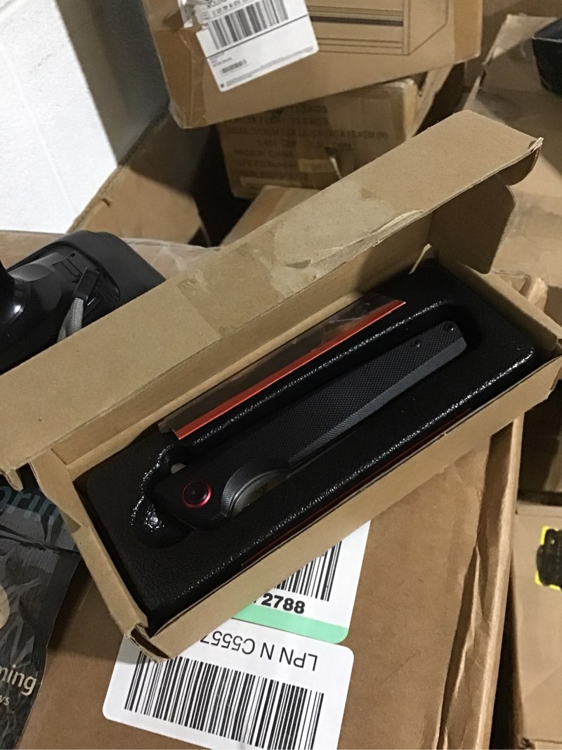 Condition photo showing New/Like New for flissa pocket knife, folding edc knife, 4 inch d2 blade, g10 handle, for outdoors, hiking, camping, black