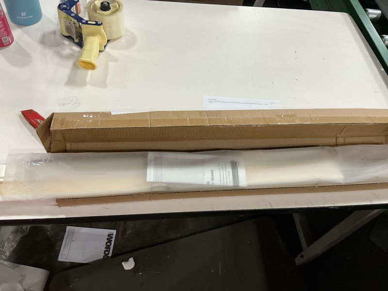 Condition photo showing Good Condition for lazblinds cordless cellular shades, no tools no drill light filtering honeycomb shades pleated blinds for windows, 31'' w x 48'' h, cream light filtering-cream 31'' w × 48'' h