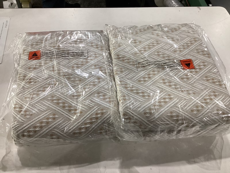 Condition photo showing New/Like New for homerilla sectional couch covers for sectional sofa l shaped sofa cover blanket 2 pieces l shape furniture protector for pets dogs (khaki white, xxx-large) khaki white xxx-large