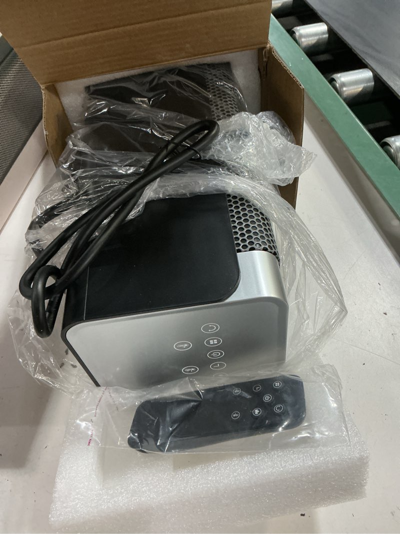 Condition photo showing As Is for space heaters for indoor use, 1500w ptc ceramic electric heater with thermostat, room temperature display, 70° oscillation, remote control, 12h timer, quiet portable heater for office bedroom