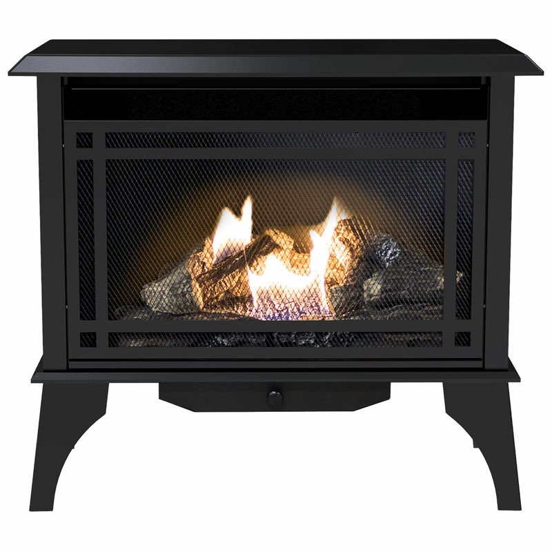 Comfort Glow Ventless Gas Fireplace, Dual Fuel 1000 sq ft Heating, Gas Stove