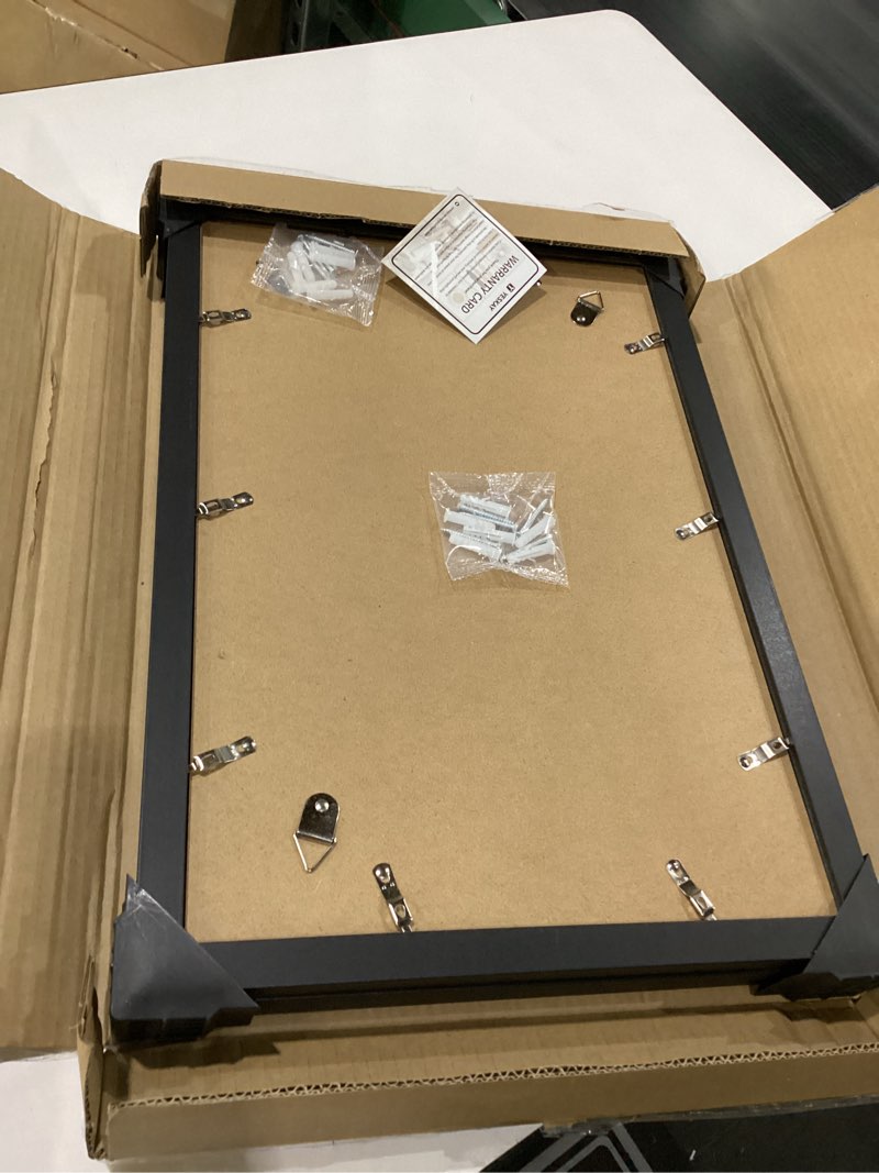 Condition photo showing Good Condition for 12x18 Picture Frame 3 Pack - Black Poster Frame Display Pictures 11x17 with Mat or 12 x 18 Without Mat for Wall Hanging Horizontal and Vertical Black 12x18(3PK)