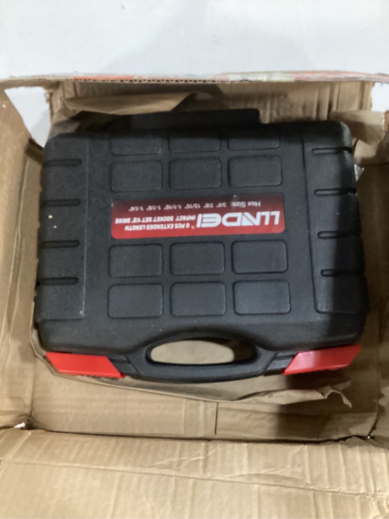 Condition photo showing Good Condition for LLNDEI 1/2 Inch Drive Extended Length Impact Socket Set 6PCS Extra Deep Socket Set Include Sizes 3/4", 7/8", 15/16", 1-1/16", 1-1/8", 1-1/4" for High Torque Use