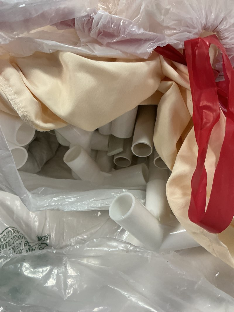 Condition photo showing As Is for SYNCFUN Play Tent for Kids,Indoor & Outdoor Tent with Blanket,LED Lights & Flags for Toddler,Spacious 51*35*52 Inch,Playhouse for Kids,Ideal Private Space for Reading & Play for Boys & Girls Age 3-7 Gray