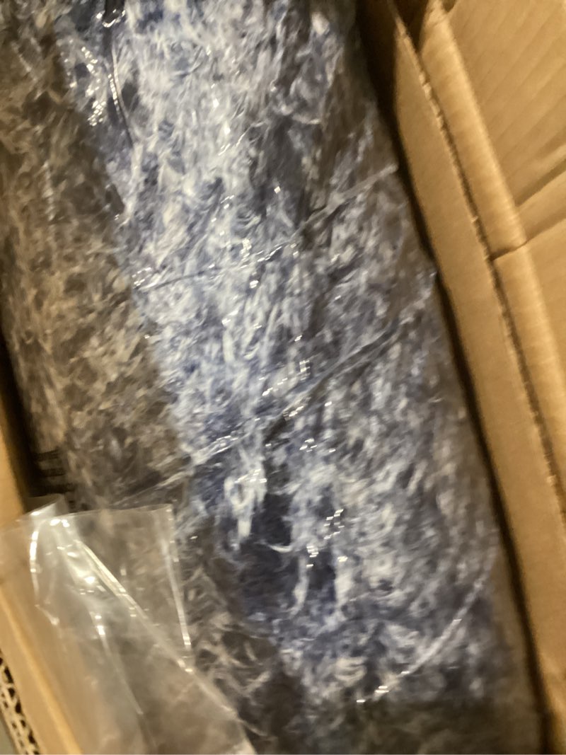 Condition photo showing New/Like New for Bedfolks Calming Donut Dog Bed - 36 Inch Round Plush Beds for Large Dogs, Anti-Anxiety Machine Washable (Navy Blue, Large) 36.0"L x 36.0"W x 8.0"Th Navy Blue