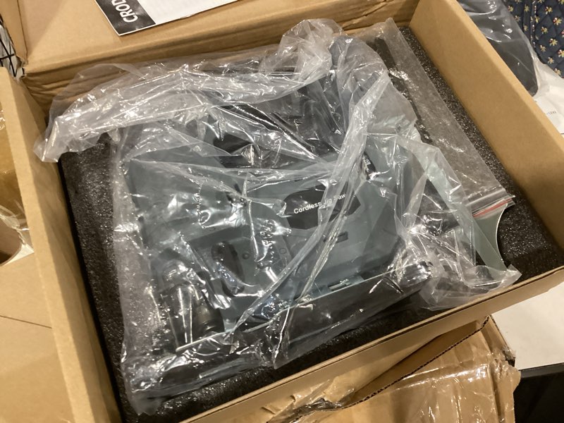 Condition photo showing Good Condition for cordless jigsaw compatible with dewalt 20v battery, brushless motor, 7-speed variable control, 3200 rpm, 800w power, 0–45° bevel, led light, 6 blades included (tool only) for dewalt battery