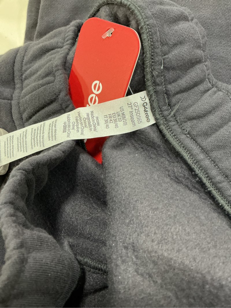 Condition photo showing New/Like New for G4Free Flurrylux Women's Fleece Lined Straight Leg Sweatpants Cotton Warm Lounge Pants with Pockets Dark Gray Medium Petite