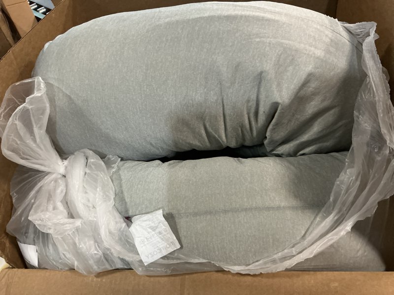 Condition photo showing Good Condition for momcozy pregnancy pillows with cooling cover, u-shaped full body maternity pillow for side sleepers 57 inch - support for back, hip, belly, legs for pregnant women grey- cooling fabric