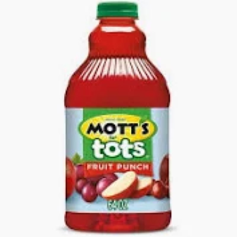 Mott's for Tots Fruit Punch, 64 fl oz bottles (Pack of 8) best by: oct 17 25