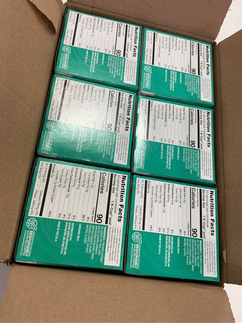Condition photo showing New/Like New for ((BBD 2026/01/10)The Original Donut Shop One-Step Classic Cappuccino, Keurig Single-Serve K-Cup Pods, 60 Count (6 Packs of 10) Classic Cappuccino 60 Count (Pack of 1)