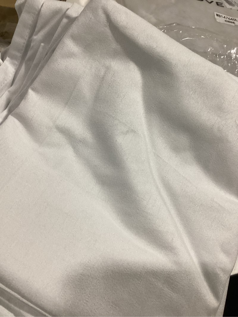 Condition photo showing Good Condition for H.VERSAILTEX 108 inch Curtains, Linen Blackout Curtains 100% Absolutely Blackout, Thermal Insulated Textured Linen Look Curtain Draperies Anti-Rust Grommet, 2 Panels Bright White Bright White 52"W x 108"L (Pack of 2)