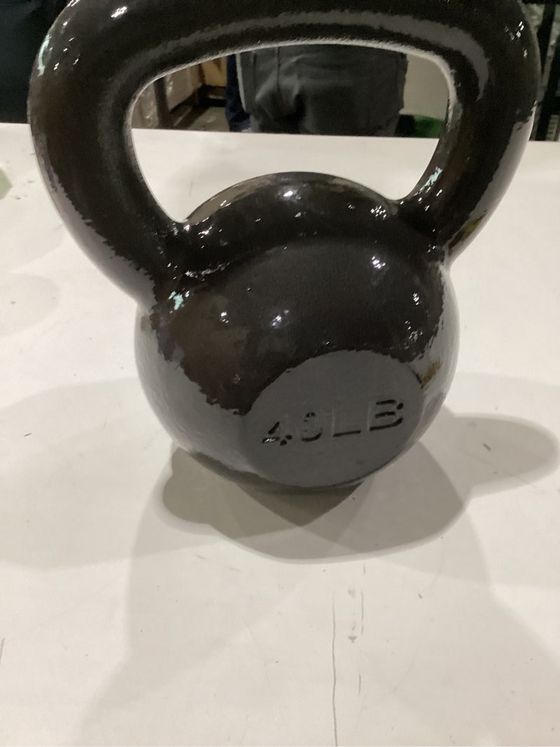 Condition photo showing As Is for amazon basics cast iron kettlebell 40 pounds