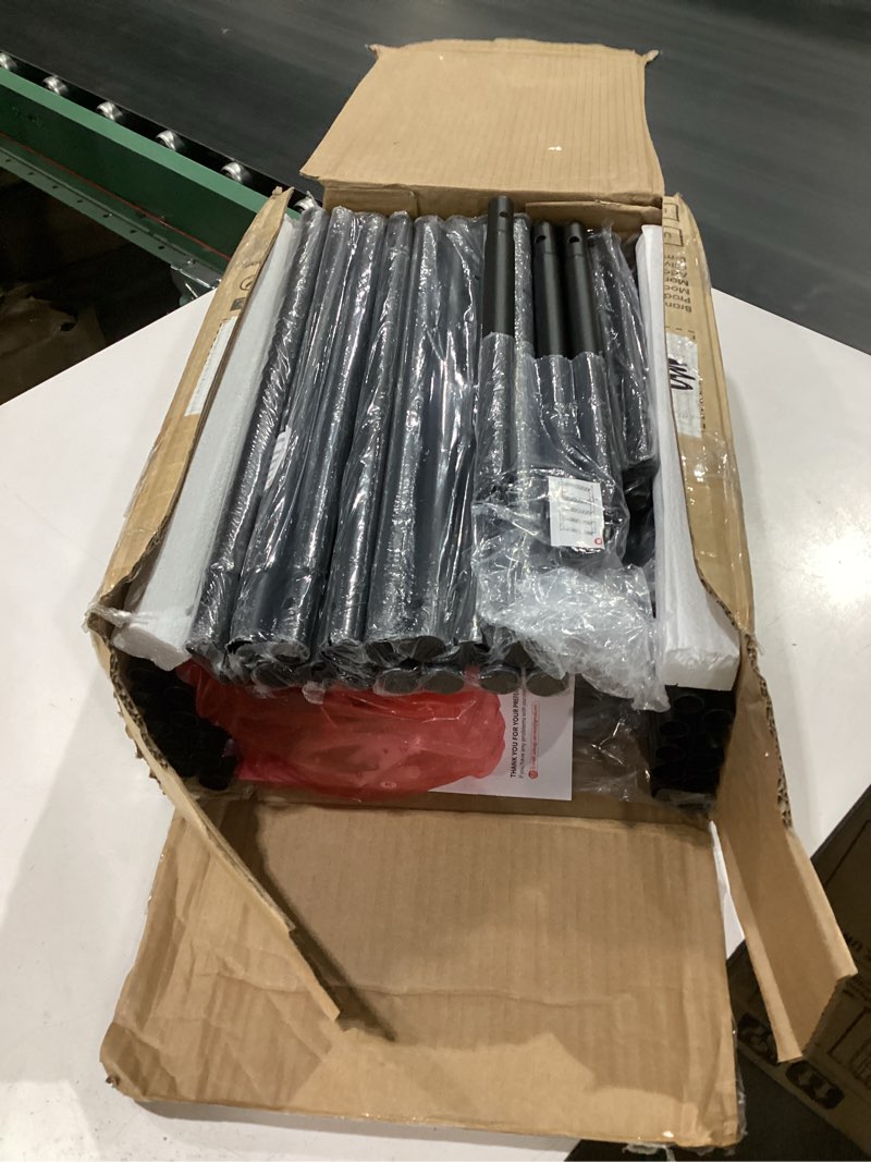 Condition photo showing Good Condition for sakugi storage shelves - 5 tier shelf organizer, heavy duty garage shelving unit with leveling feet, stable metal shelves organizer for pantry, kitchen and closet, 33.0" w x 12.6" d x 72.0" h, black