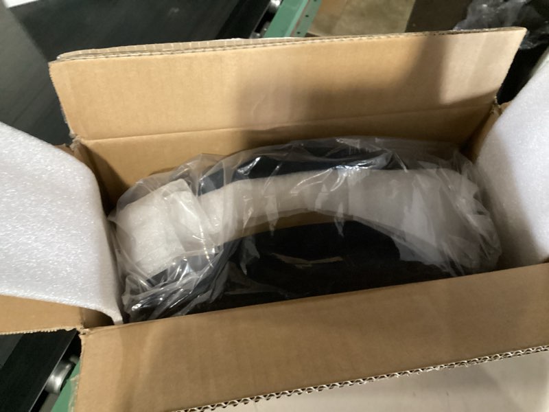 Condition photo showing New/Like New for round velvet storage ottoman with tray lid, 16.3" foldable ottoman footstool with metal base, upholstered storage footrest for dorm living room bedroom, black velvet black