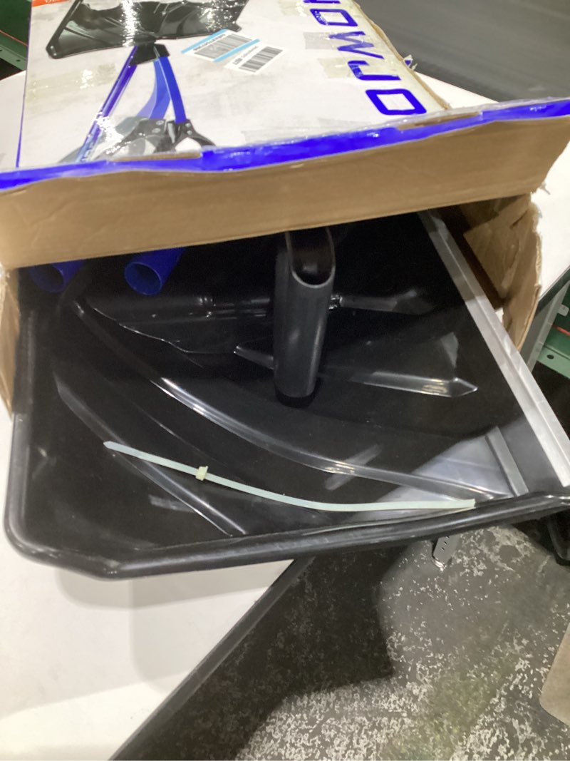 Condition photo showing As Is for Snow Joe SJ-SHLV20 Shovelution Snow Shovel with Spring-Assist Handle, Heavy-Duty Shovel for Fast Snow Removal, 20 Inches, Blue 20-Inch Original Blue