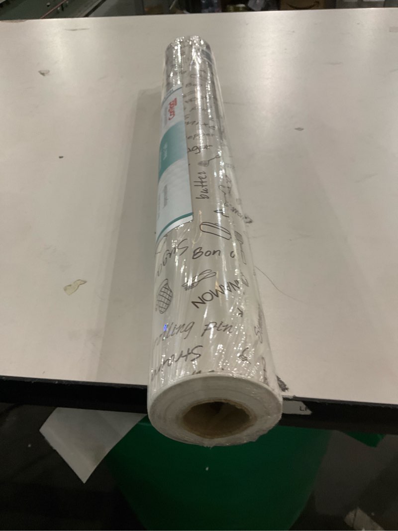 Condition photo showing New/Like New for Con-Tact Brand Creative Covering, Self-Adhesive Shelf Liner, Multi-Purpose Vinyl Roll, Easy to Use and Apply, 18'' x 50', Bon Appetit Bon Appetit 2.4"W x 18"L