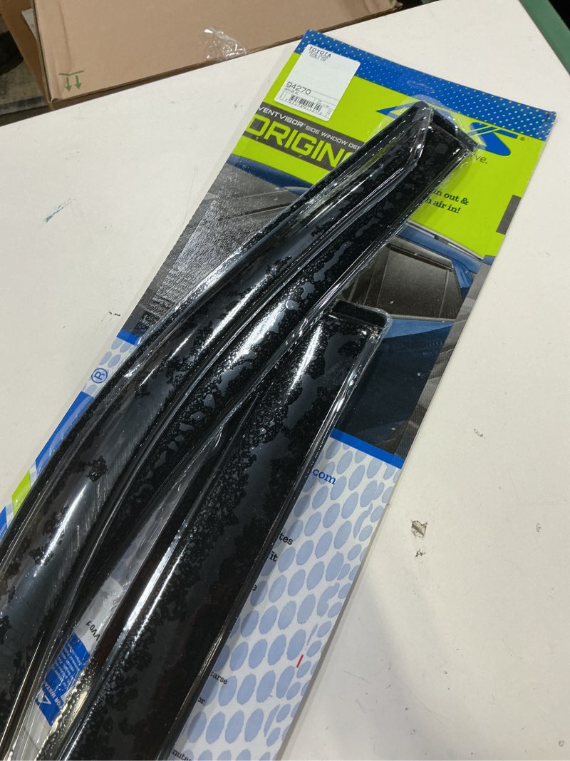 Condition photo showing Good Condition for Auto Ventshade [AVS] Outside Mount Rain Guards for 2024-2025 Toyota Tacoma, Double/EXT CAB ONLY | Window Vent Visors, 4 pcs. - Smoke | 94270