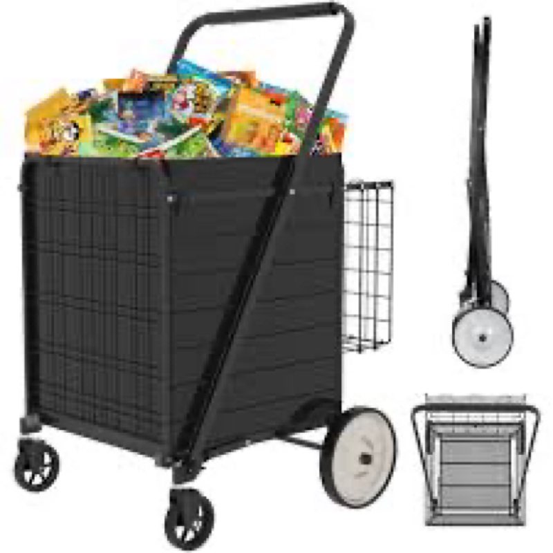 jialijiu folding stair climber cart - waterproof bag included, 10-min assembly lightweight utility w