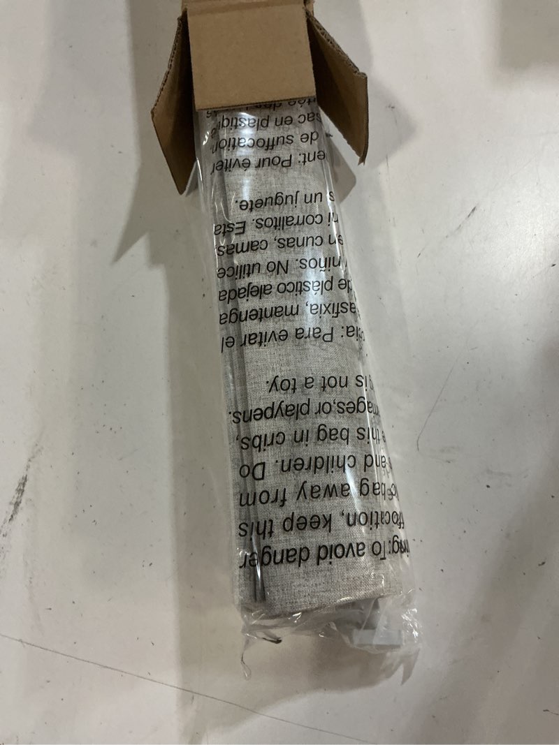 Condition photo showing New/Like New for lazblinds no drill roman shades for windows, cordless blackout window shades with uv protection, polyester fabric for bedroom & living room, 28" w x 64" h, beige blackout - faux linen - beige 28"w x 64"h