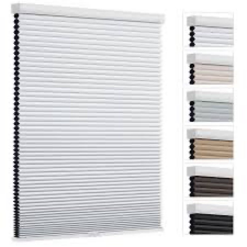 Changshade Cordless Blackout Cellular Shades for Indoor Windows Doors, Black Out Room Darkening Hone
