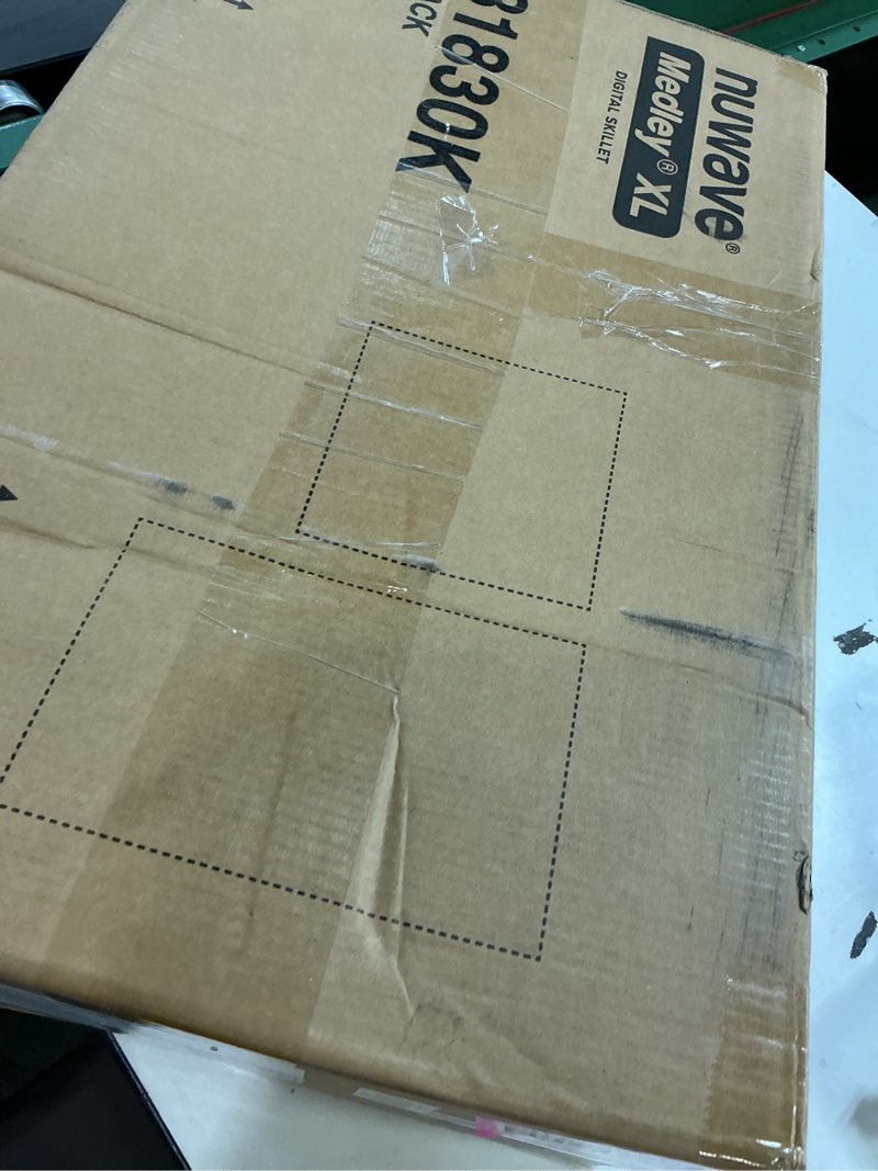 Condition photo showing Good Condition for Nuwave Medley XL Digital Electric Skillet, Family Size Griddle w/Glass Lid, 2025 New & Improved Precision Heating, 100°-425°F, PFAS Free G11 Nonstick Ceramic Coating, Portable Hot Plate, 7qt Capacity Black