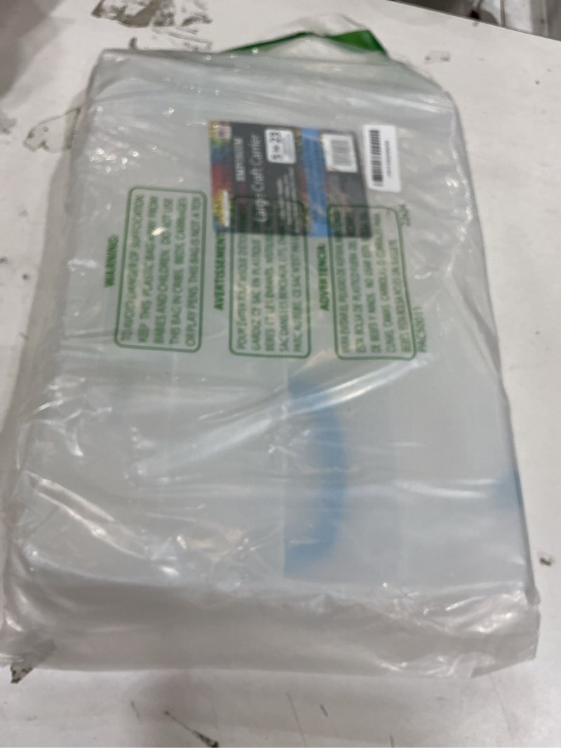 Condition photo showing New/Like New for the beadery large craft carrier storage container, clear
